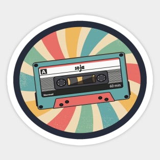 retro soja Sticker